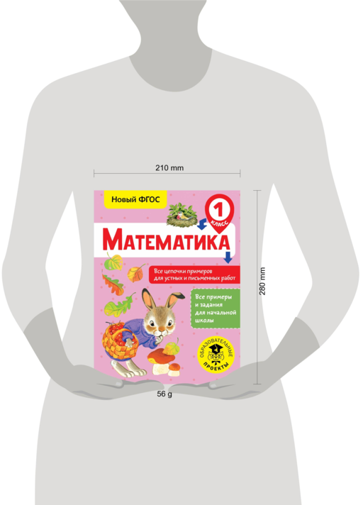 Математика. 1 класс. Все цепочки примеров для устных и письменных работ. Новый ФГОС
