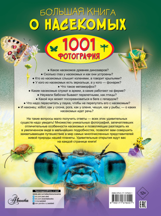 Большая книга о насекомых. 1001 фотография