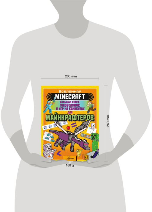 MINECRAFT. Большая книга головоломок и игр на каникулах для майнкрафтеров