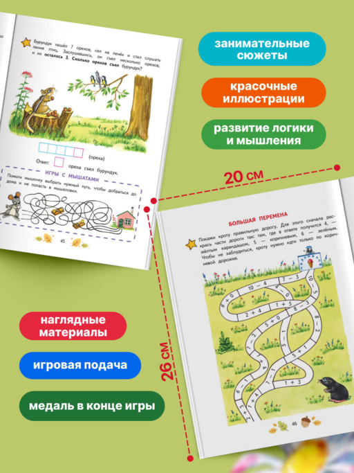 Математика. Учимся решать примеры и задачи: для детей 5-7 лет