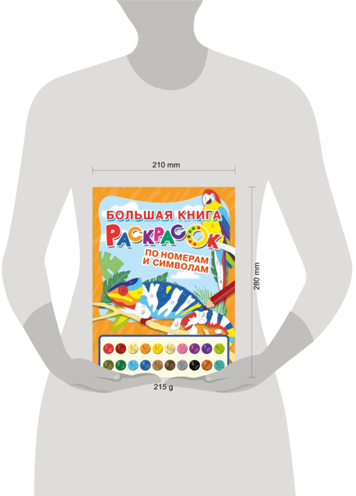 Большая книга раскрасок по номерам и символам