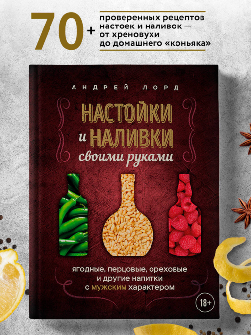 Настойки и наливки своими руками. Ягодные, перцовые, ореховые и другие напитки с мужским характером