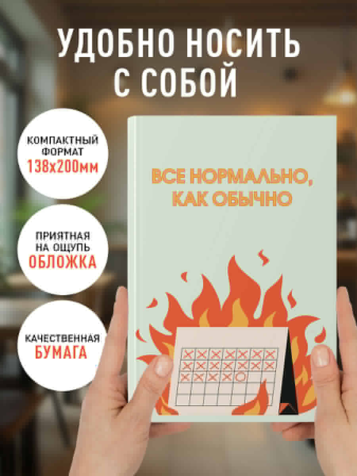 Все нормально, как обычно. Ежедневник недатированный (А5, 72 л.)