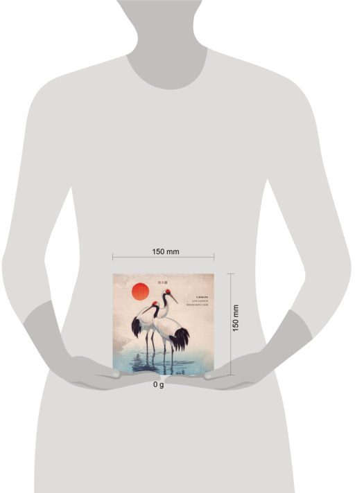 Словарь для записи японских слов (15х15 см) (Акварельные цапли)