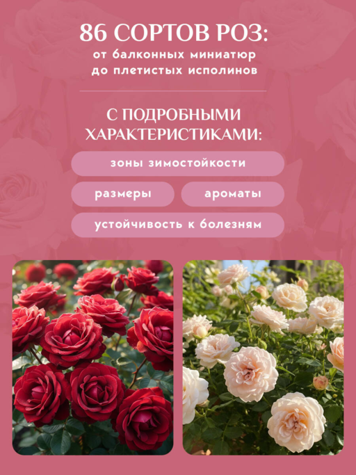 Садовые розы. Полное руководство по выращиванию, уходу и созданию потрясающих букетов