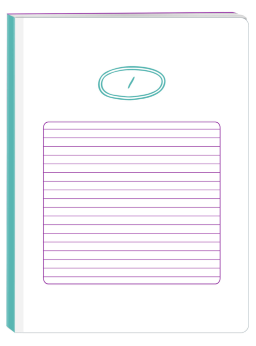 Твой день, твои записи! Блокнот в линейку с корейской практичностью (А6, 48 л., скругленные углы)