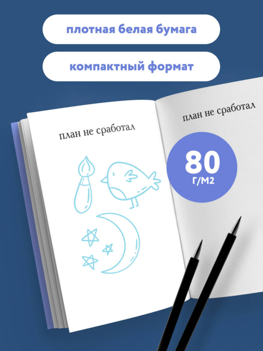 У меня есть план! Блокнот для тех, кто думает и планирует дольше, чем делает (А5, 40 л.)