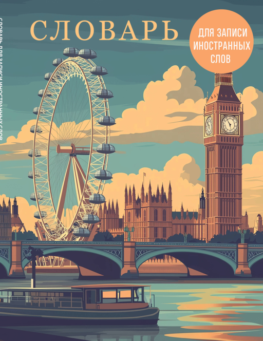 Словарь для записи иностранных слов (лондонский пейзаж)