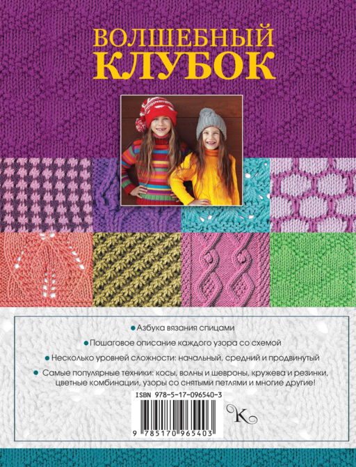 Волшебный клубок. Спицы. 1290 рисунков, узоров и схем для вязания