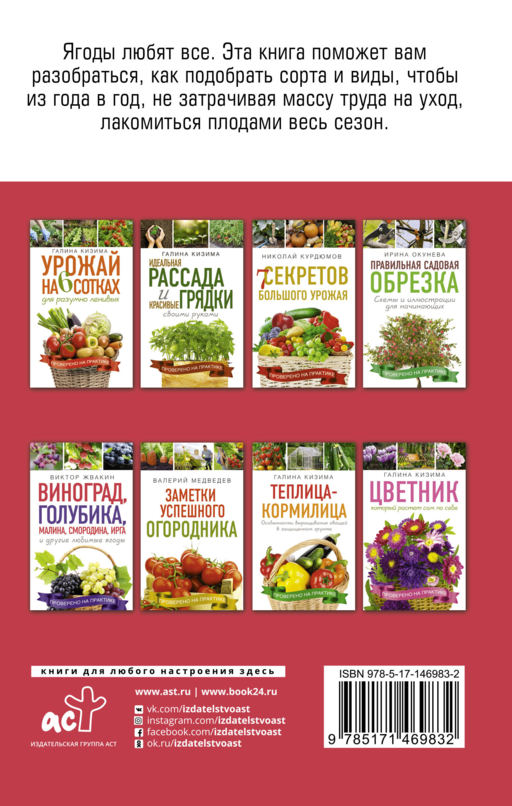 Виноград, голубика, малина, смородина, ирга и другие любимые ягоды