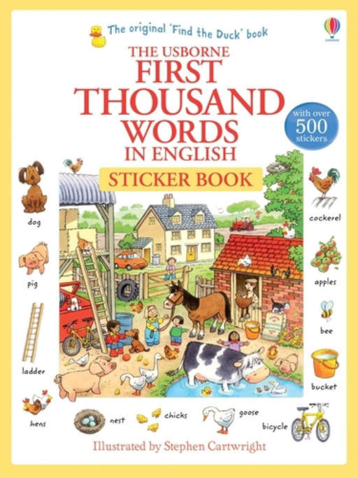 First 1000 Words in English - Sticker Book