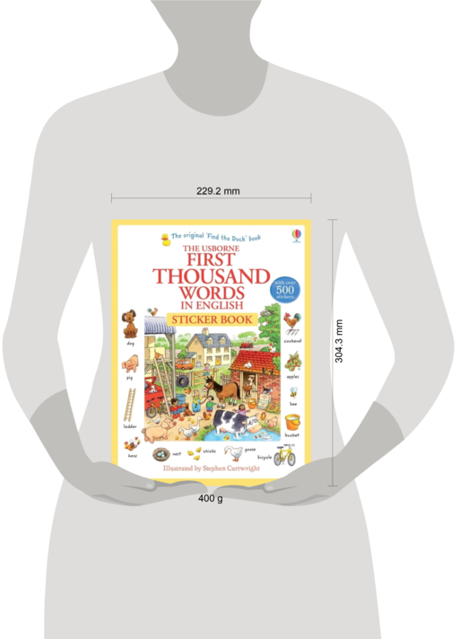 First 1000 Words in English - Sticker Book