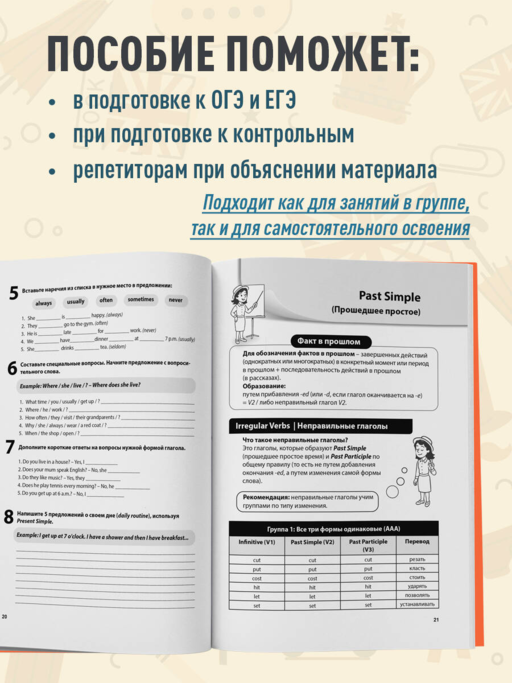 Простые времена английских глаголов. Практический тренажер