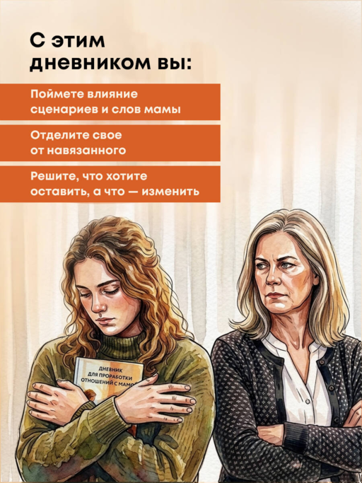 Дневник для проработки отношений с мамой. 30 шагов к бережным границам, ясности и внутренней свободе