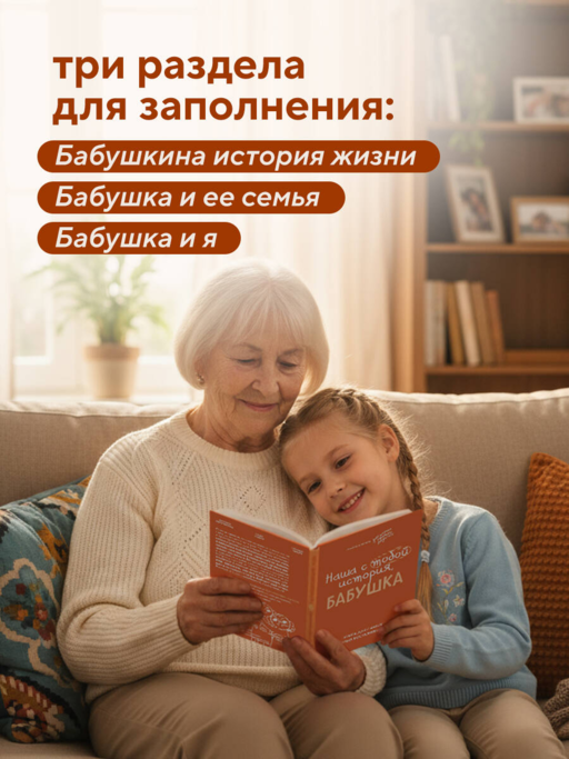 Наша с тобой история, бабушка. Книга для самых теплых воспоминаний