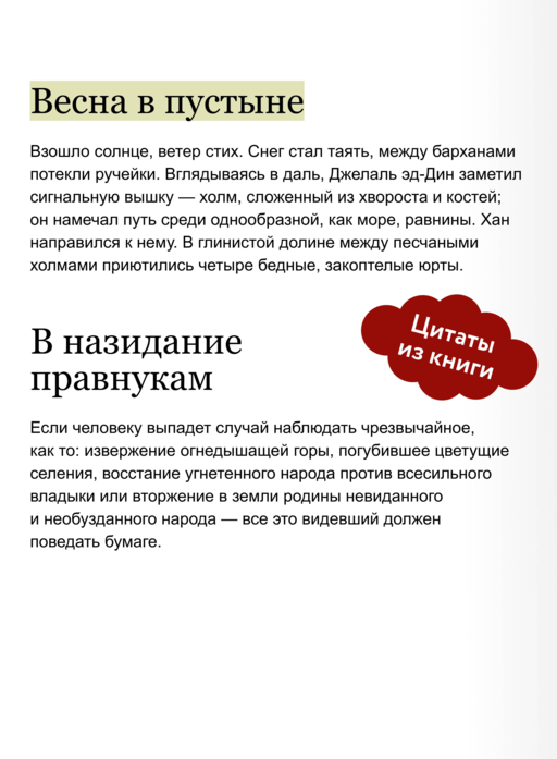 Чингисхан. Вечные истории. Young Adult