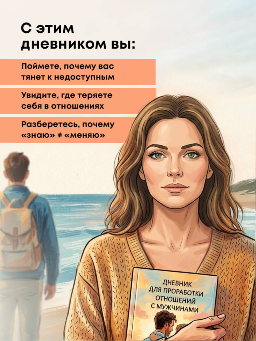 Дневник для проработки отношений с мужчинами. 30 шагов к свободе от паттернов, ясным границам и отношениям без жертвы