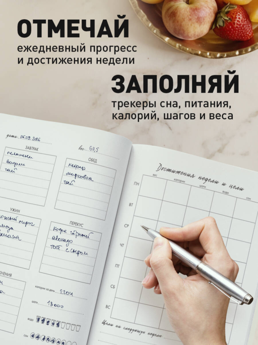 Дневник питания и тренировок. 12 недель на пути к себе (клубника)