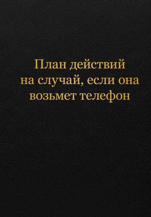 Блокнот. План действий на случай, если она возьмет телефон (А5, 64 л.)