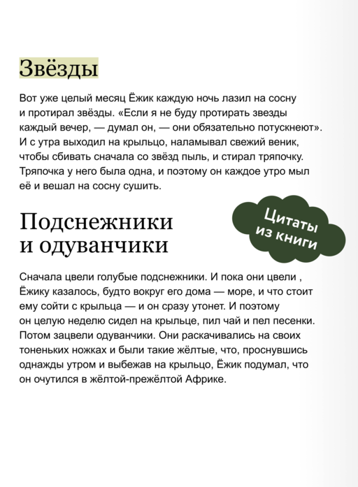 Ежик в тумане. Вечные истории. Young Adult