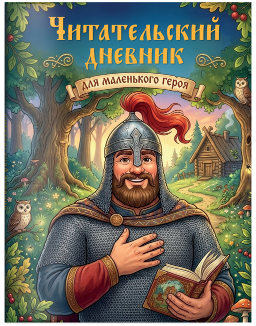 Читательский дневник для начальных классов. Богатырь (32 л., цветной блок)