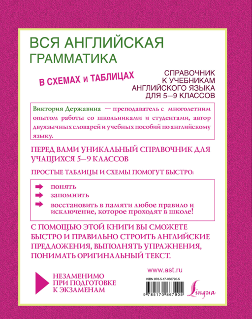 Вся английская грамматика в схемах и таблицах: справочник для 5-9 классов