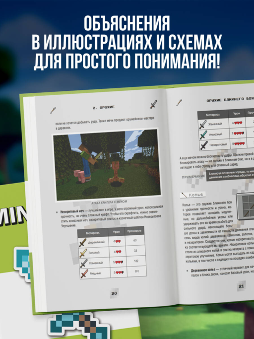 Minecraft. Сражения. Иллюстрированное руководство для начинающих