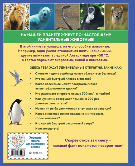 Удивительные животные нашей планеты