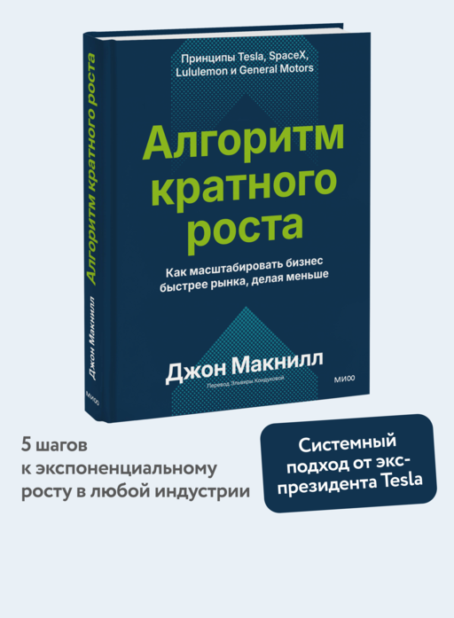 Алгоритм кратного роста. Как масштабировать бизнес быстрее рынка, делая меньше