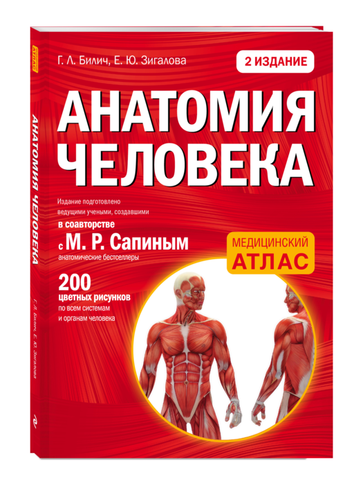 Анатомия человека (цветной атлас): 2 издание