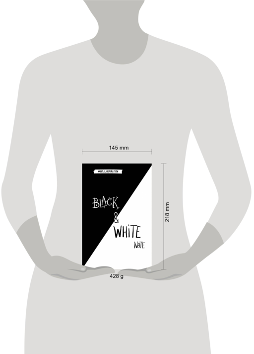 Black&White Note. Стильный блокнот с черными и белоснежными страницами (твердый переплет)