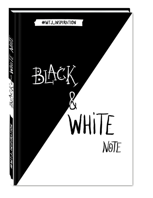 Black&White Note. Стильный блокнот с черными и белоснежными страницами (твердый переплет)