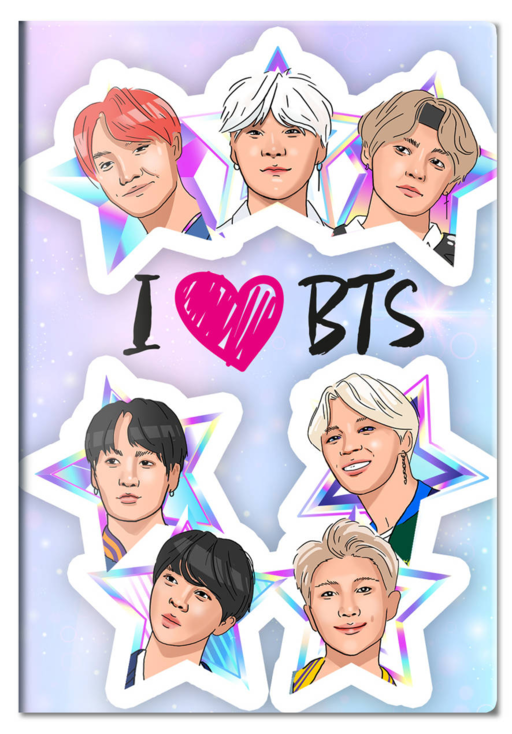 Обложка для паспорта. I love BTS