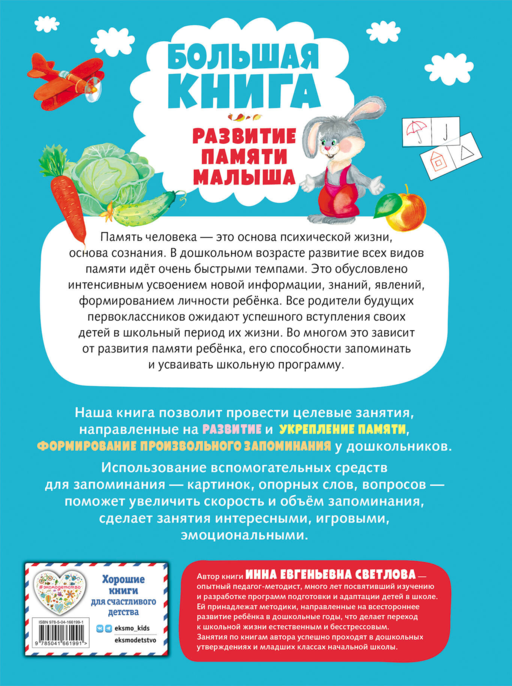 Большая книга. Развитие памяти малыша