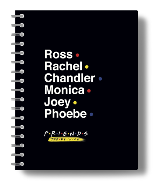 Friends. Блокнот в точку (bullet journal, 162x210мм, твердая обложка, пружина, бумага 120 стр., черный)