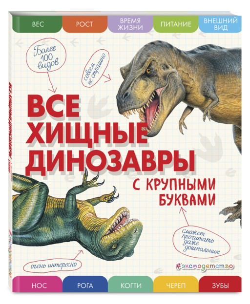 Все хищные динозавры с крупными буквами