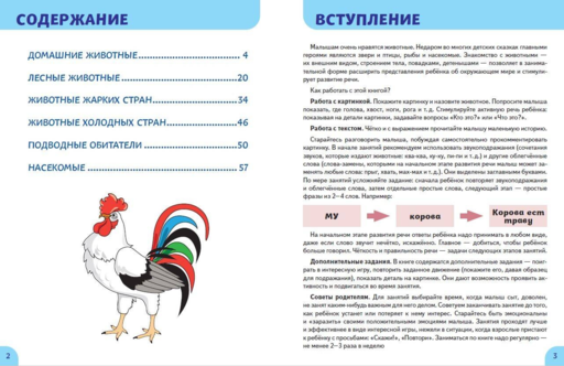 Животные. Первые занятия для малышей