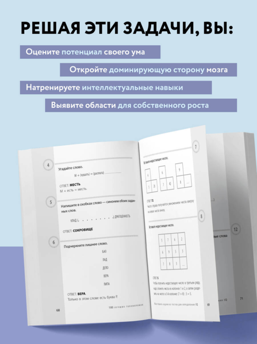 100 головоломок для тренировки мозга. Узнай свой IQ
