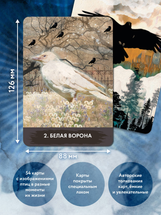 Оракул городской вороны (54 карты и руководство в коробке)