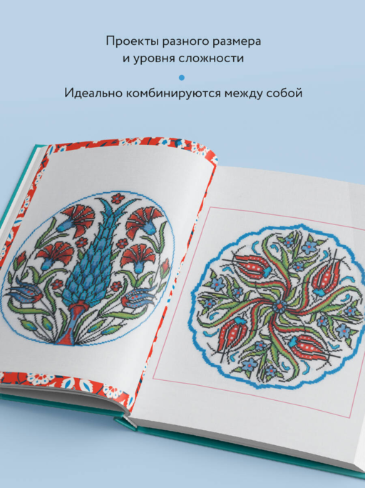 Вышивка крестиком, вдохновленная керамикой. Расписные изразцы