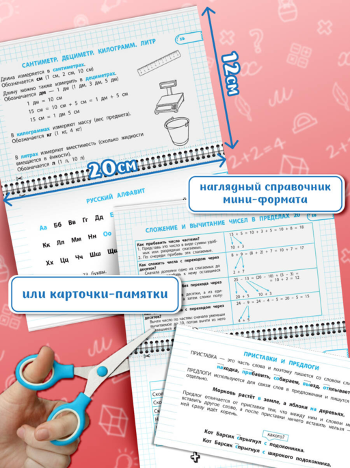 Все правила математики и русского языка. 1 класс
